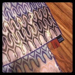 Missoni Large Silk Gold Shimmer Scarf New